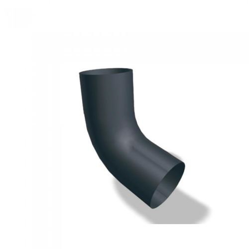 PREFA codo 72° de aluminio Ø 80 mm, Antracita P10 RAL 7016