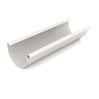 BRYZA Canalón, canalón de plástico Ø 100 mm, longitud 3M, Blanco RAL 9010