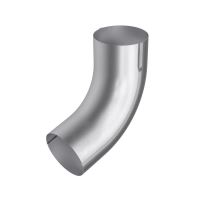 BRYZA Codo de bajante 72° galvanizado Ø 90 mm, Zinc natural