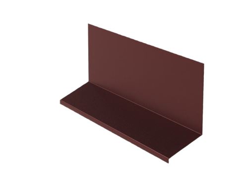 Remate superior para combinación con perfil de cobertura RŠ 250, Prefalz liso, Rojo oscuro P.10 (RAL 3009)
