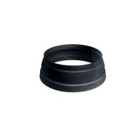 PREFA adaptador de conexión para bajante Ø 100/115 mm, negro P10 RAL 9005