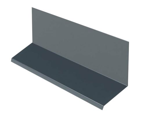 Remate superior para combinación con listón de cobertura RŠ 250, Acero galvanizado pintado, Antracita (RAL 7016)