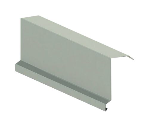 Listón superior cortavientos RŠ 250, galvanizado pintado, gris polvo RAL 7037