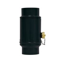 Recolector de agua de lluvia PREFA Ø 100 mm con rosca 1", Negro P10 RAL 9005 Recolector de agua de lluvia PREFA Ø 100 mm con rosca 1", Negro P10 RAL 9005