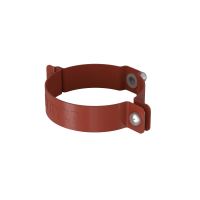 BRYZA Abrazadera de bajante galvanizada Ø 100 mm, Rojo teja RAL 8004