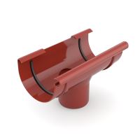 BRYZA Embudo plástico Ø 100/63 mm, Rojo RAL 3011