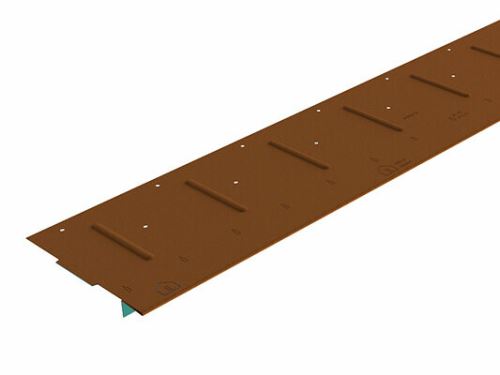 PREFA banda base para plantillas engatilladas, tejas, paneles fx.12 y r.16, 1800 x 158 mm