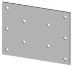Conector 03-34 BV/S 70, tamaño 70 x 130 / paquete 1 ud.