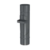 BRYZA Compuerta para agua de lluvia galvanizada Ø 90 mm, Antracita RAL 7021