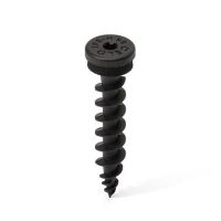 Tornillo para poliestireno 80mm, negro - Paquete de 50 uds