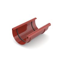 BRYZA Conector de canalón de plástico Ø 100 mm, Rojo RAL 3011 BRYZA Conector de canalón de plástico Ø 100 mm, Rojo RAL 3011