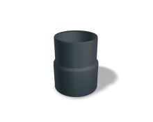 PREFA unión de manguito de aluminio Ø 100 mm, Antracita P10 RAL 7016