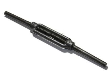 Tensor DIN 1480 soldable M8, negro / paquete de 1 ud
