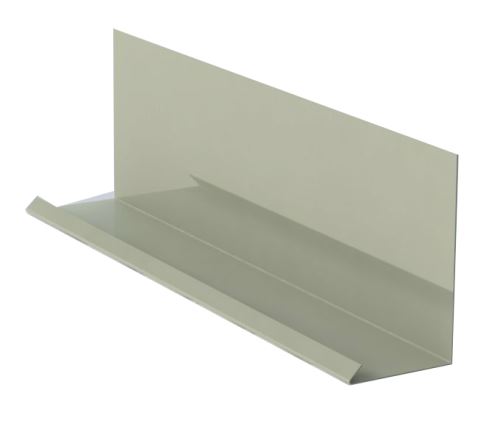 Remate de pared para combinación con tapajuntas RŠ 250, Prefalz estuco, Gris claro P.10 RAL 7005